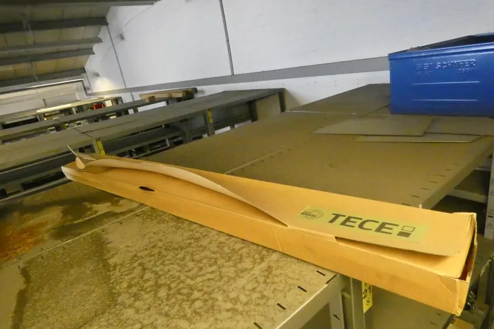 TECE Duschrinne TECEdrainline, 1200mm, Edelstahl, gerade, für Naturstein